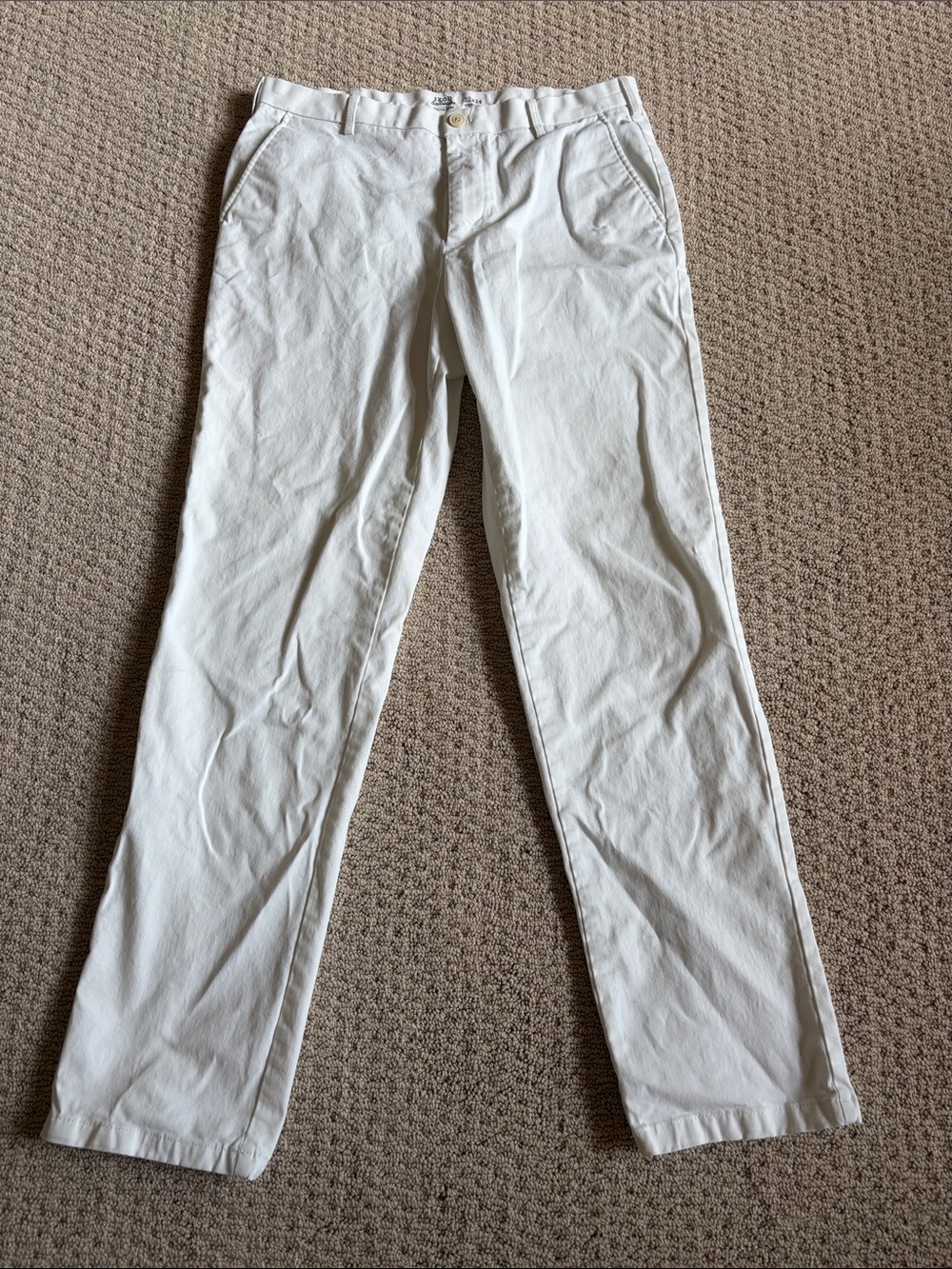 Izod White Men's Chino Pants - Straight Fit